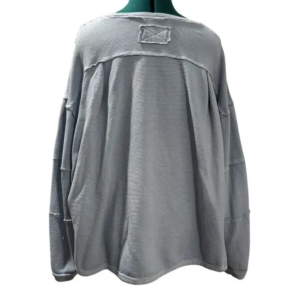 Free People We The Free Total Eclipse Tee - Ice Water, Medium (M) - Picture 4 of 7